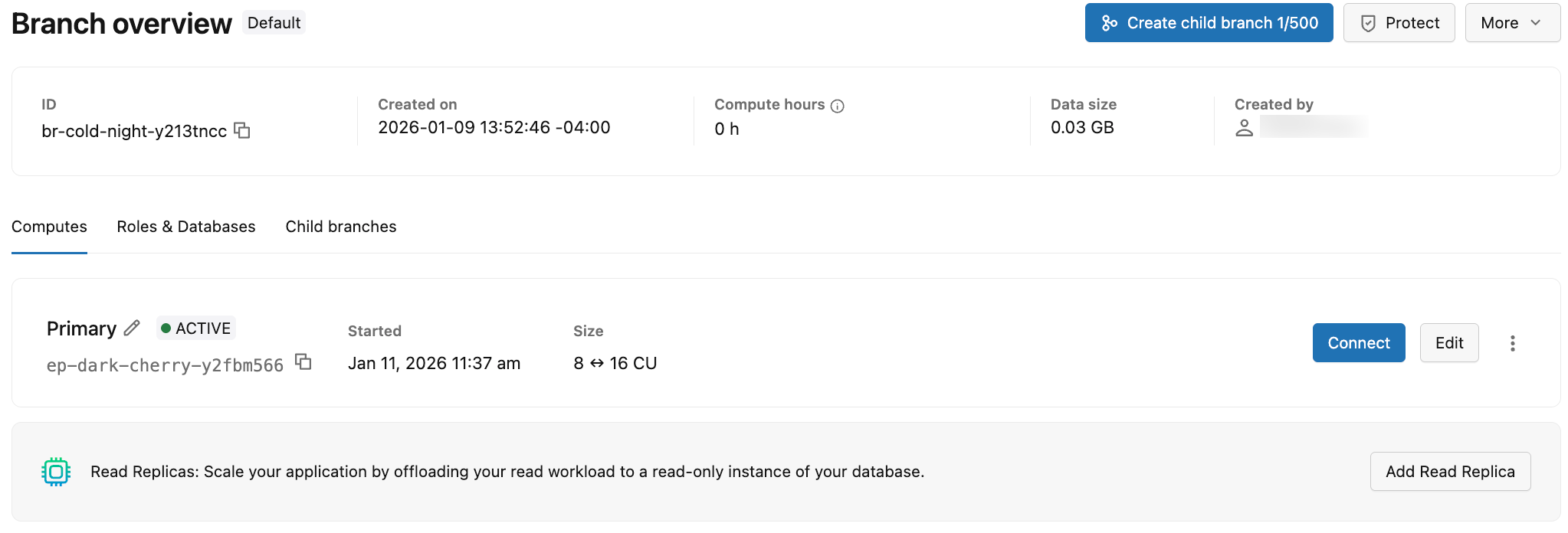 Scheda Calcola che mostra le informazioni di calcolo