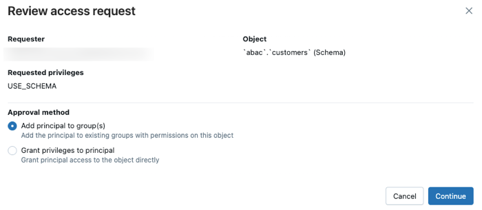 Esaminare una richiesta di accesso.