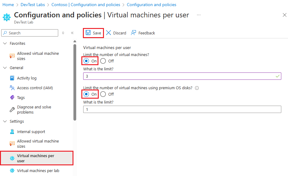 Screenshot che mostra le macchine virtuali per utente.