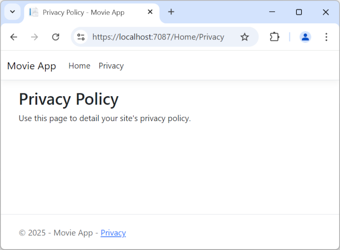 Privacy tabulazione