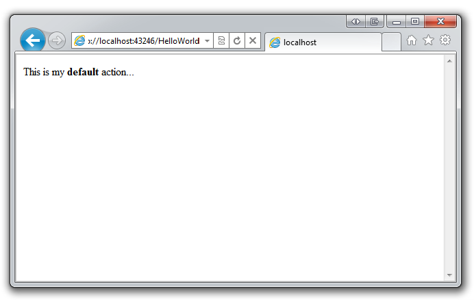 Screenshot che mostra il browser. 