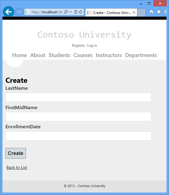 CreazionePaginaStudente