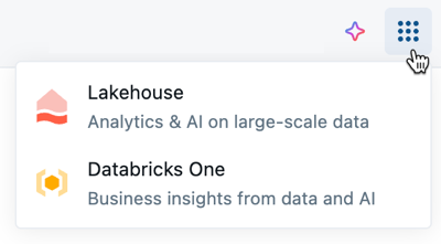 Selettore di app unico di Databricks