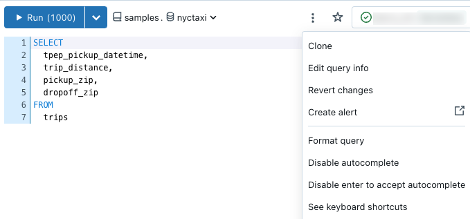 menu di scelta rapida