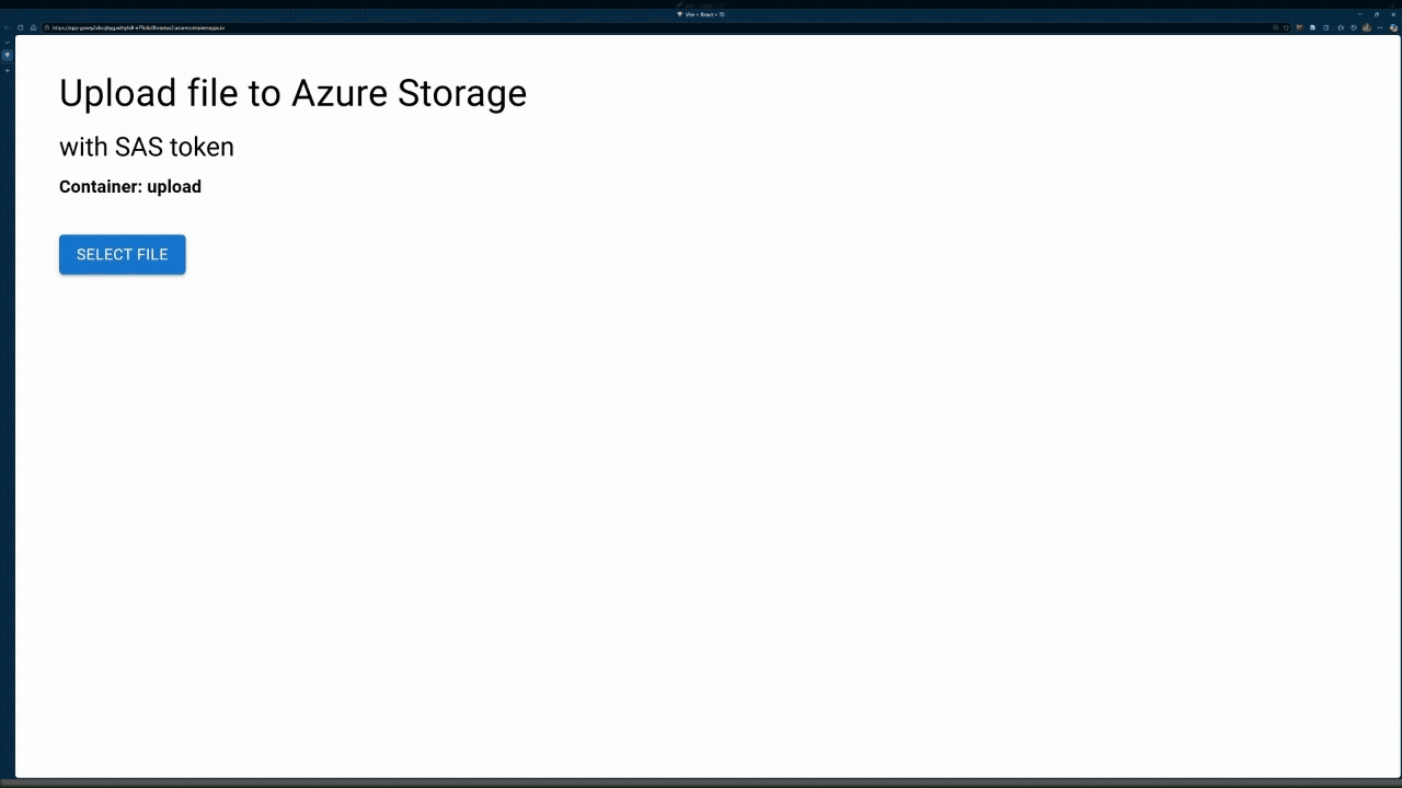 Screenshot di un'app Web denominata 