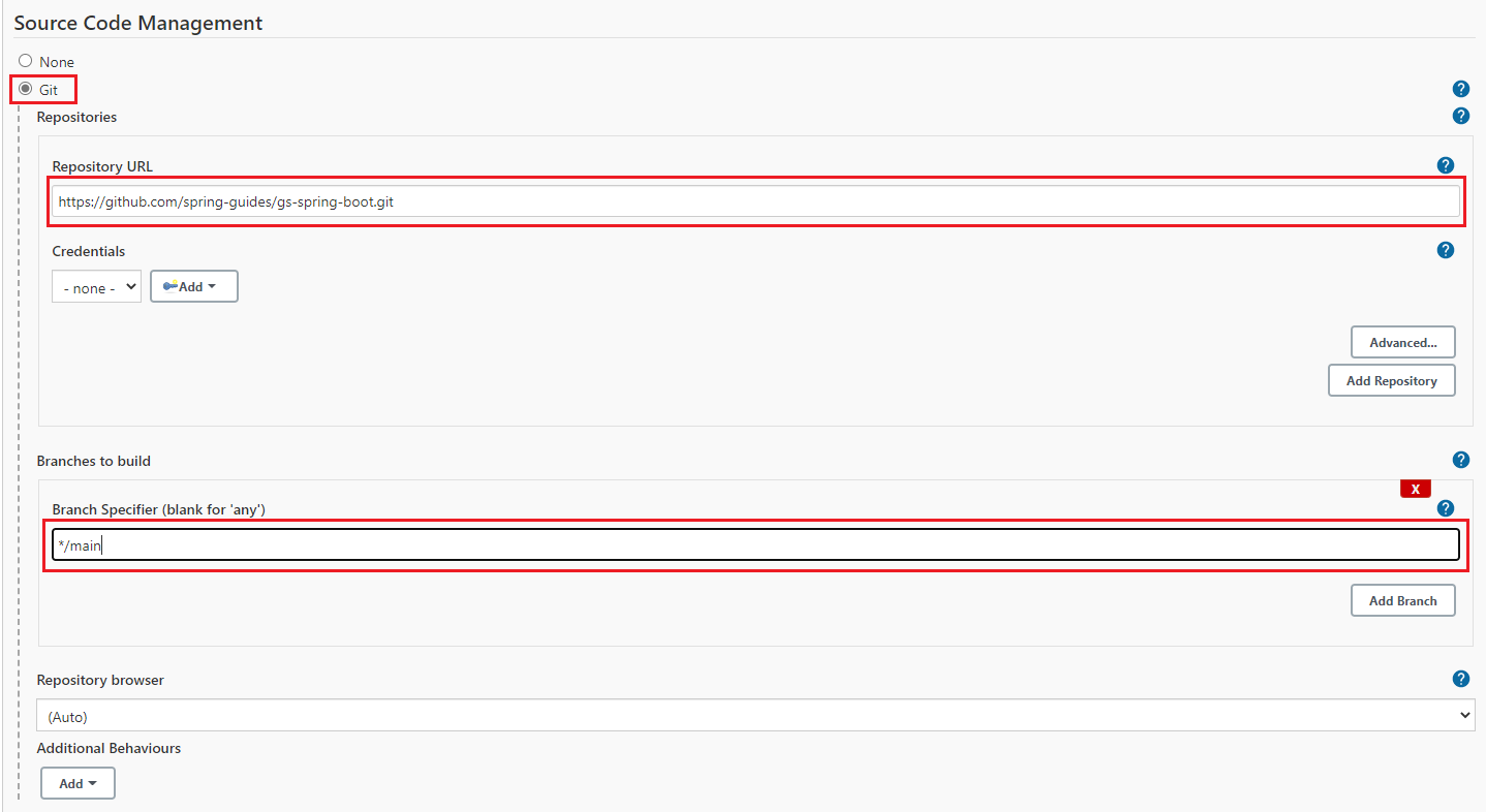 Definire il repository Git