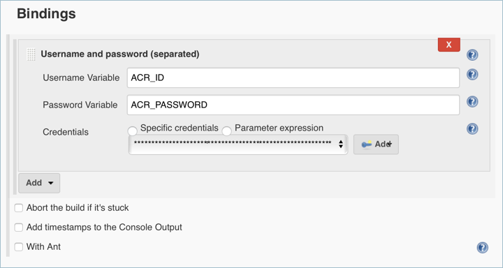 Collegamenti Jenkins