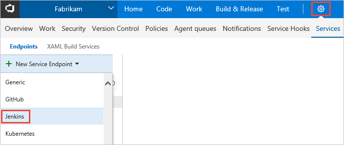 Aggiungere un endpoint Jenkins