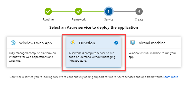 Configurare compilazioni e pipeline di rilascio per le Funzioni di Azure nel portale di Azure.