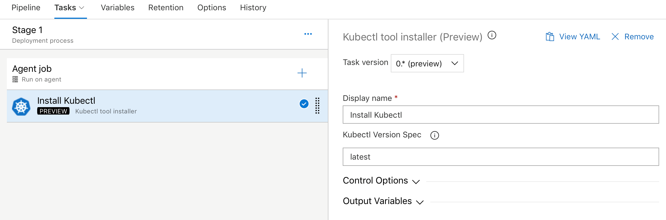 programma di installazione dello strumento kubectl.