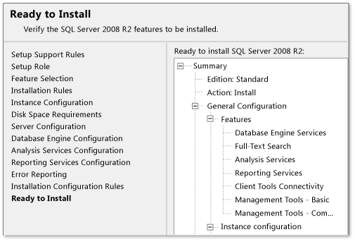 Installare SQL Server 2008 R2 - Pronto