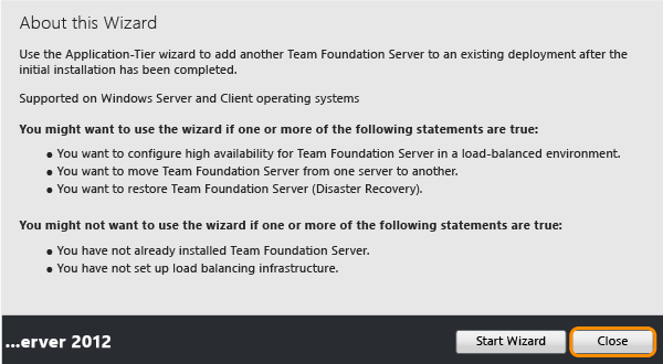 Chiudere il centro di configurazione quando viene visualizzato