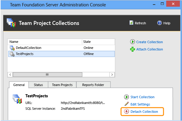 Procedura guidata per scollegare la raccolta