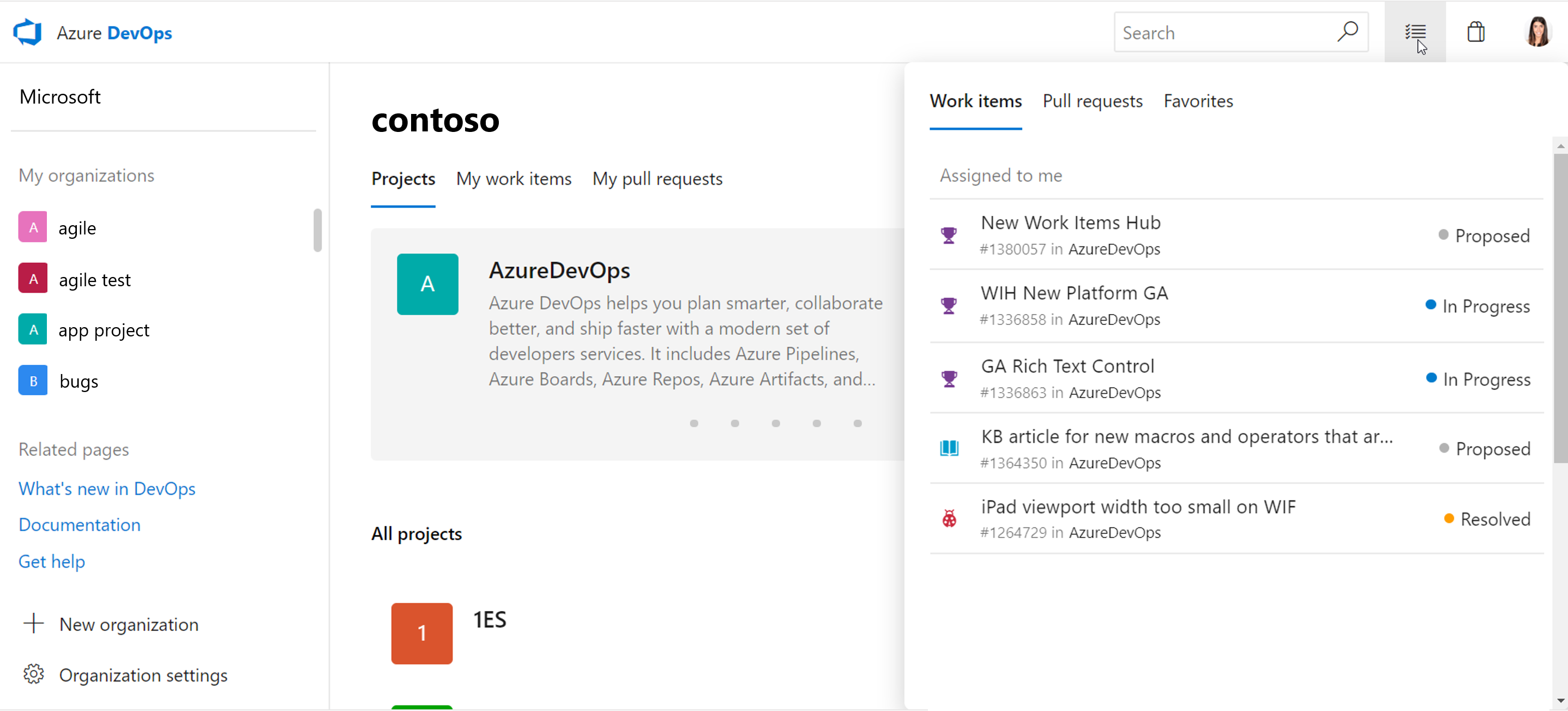 Menu a tendina personale