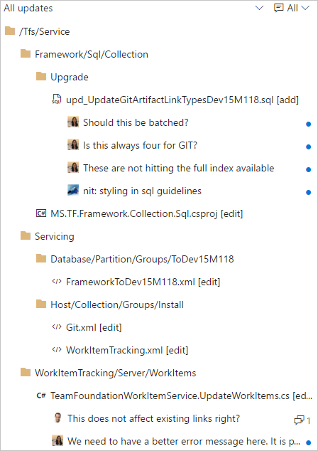 Nuova visualizzazione albero