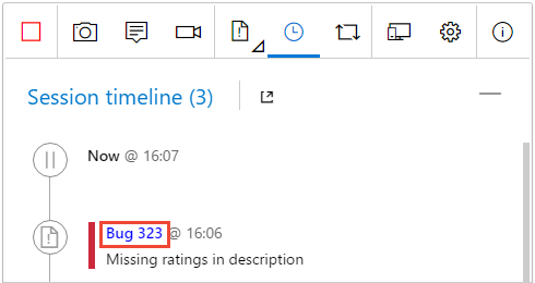 Screenshot per visualizzare un bug o un'attività.