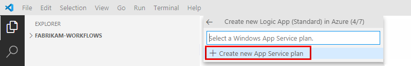 Screenshot che mostra la richiesta di creare un nome per il piano di hosting con l'opzione 