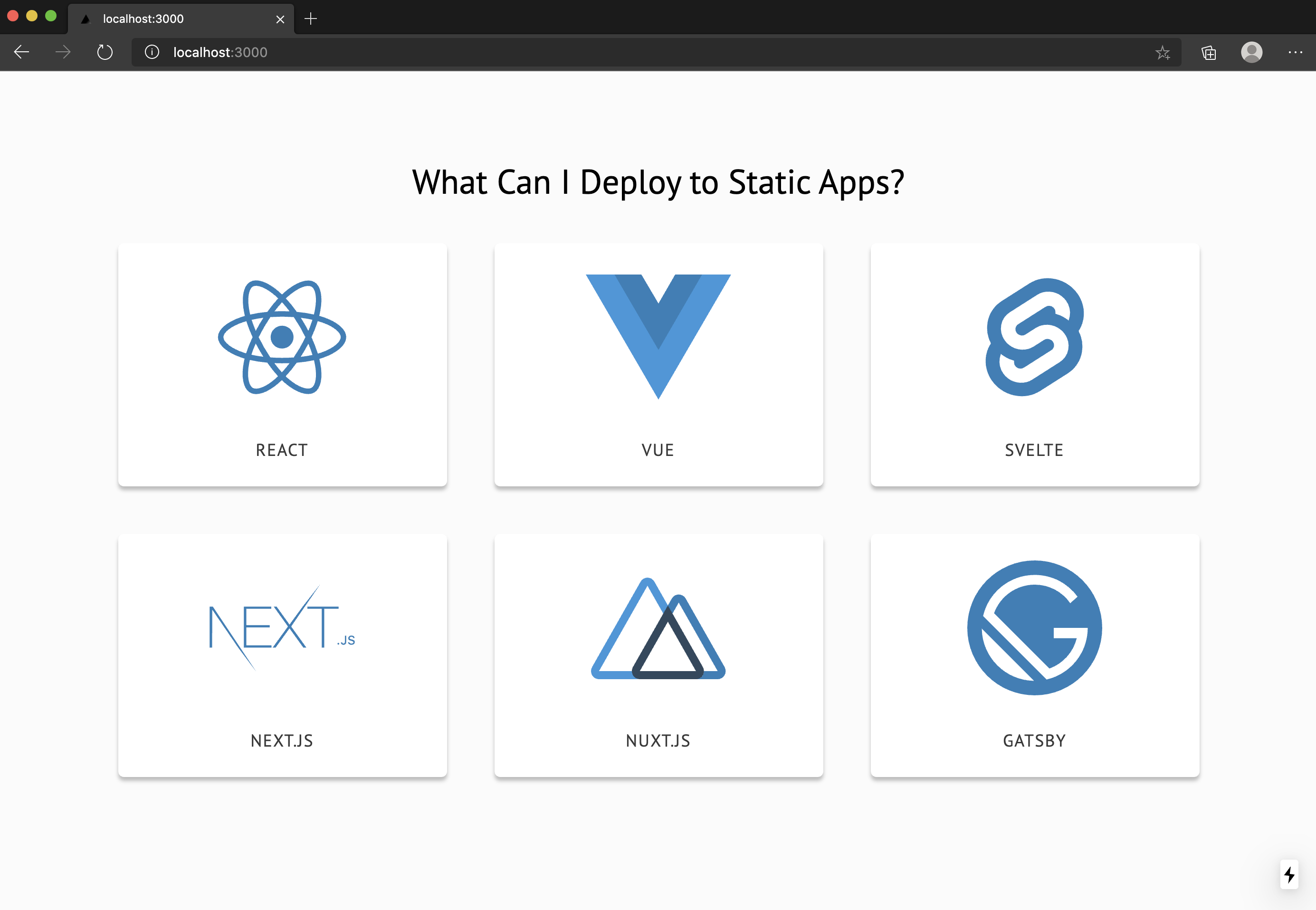 Avviare Next.js'app
