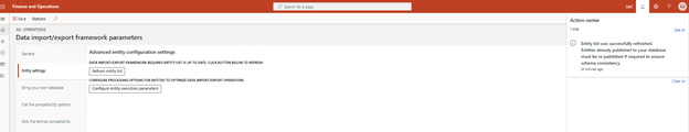Screenshot del messaggio di conferma dell'aggiornamento.