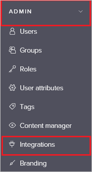 Screenshot che mostra il menu 
