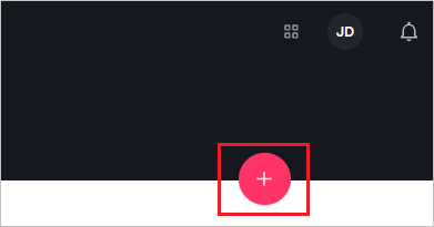 Screenshot mostra l'icona + per aggiungere un utente.