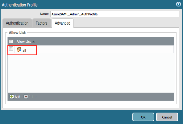 Lo screenshot mostra il pulsante Aggiungi nella scheda Avanzate.