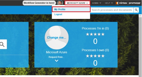 Console di amministrazione di Promapp