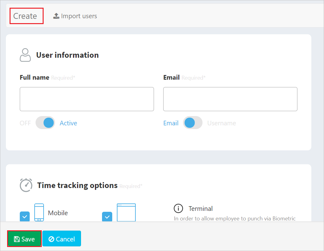 Creare un utente di test 2