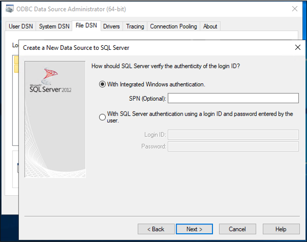 Screenshot che mostra l'autenticazione di Windows.