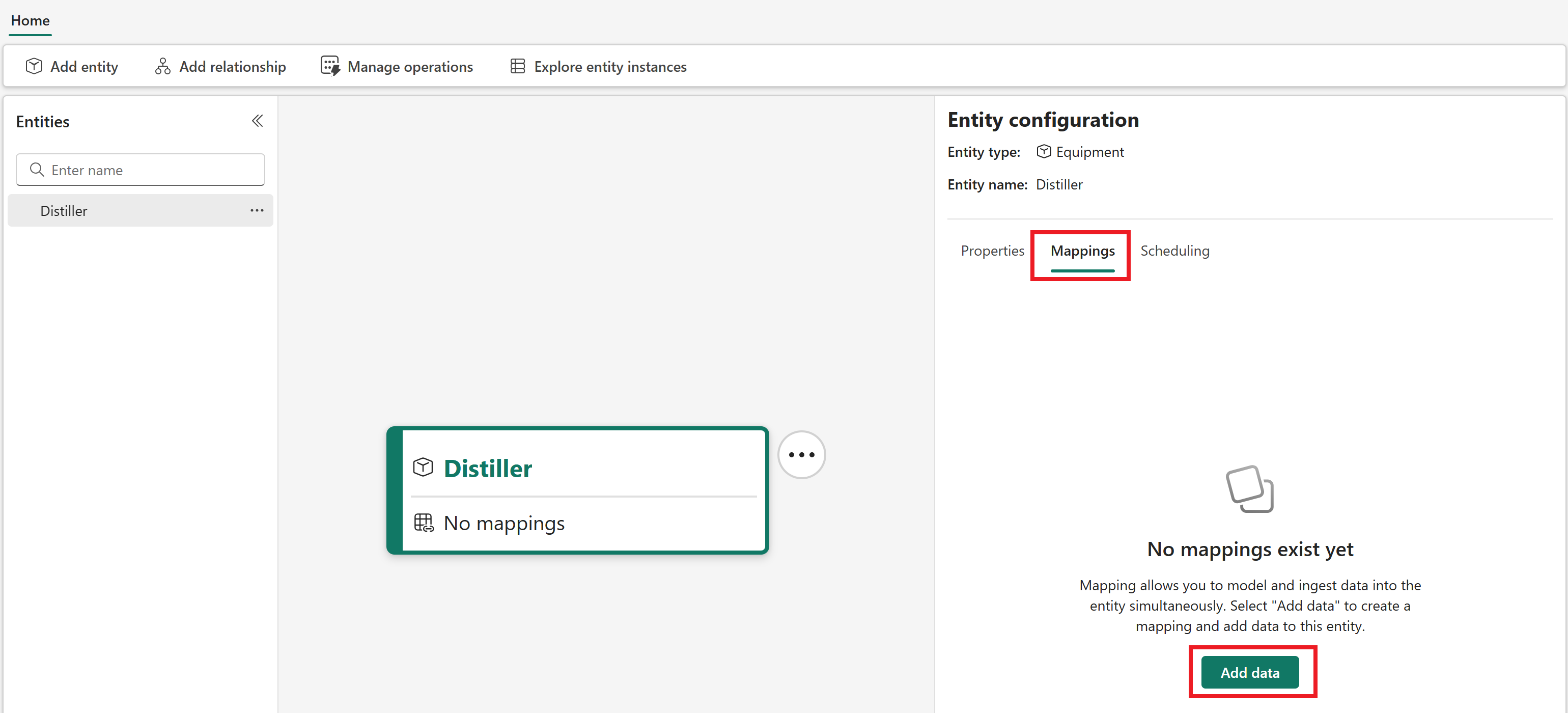 Screenshot dell'aggiunta di una mappatura.