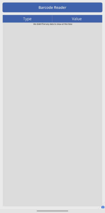 Gif che mostra le diverse funzionalità del controllo lettore di codice a barre.