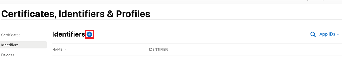 Crea un nuovo identificatore.