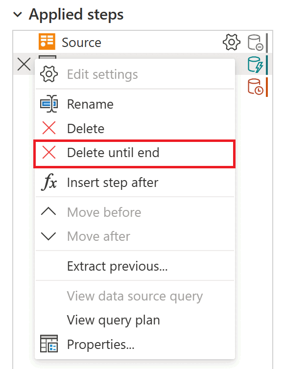 Screenshot del menu delle fasi con l'opzione 