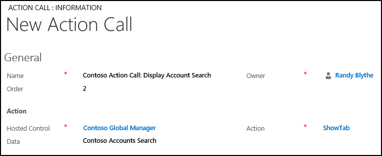 Creare un invito all'azione in Unified Service Desk