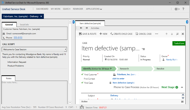 Tema Stile in Unified Service Desk
