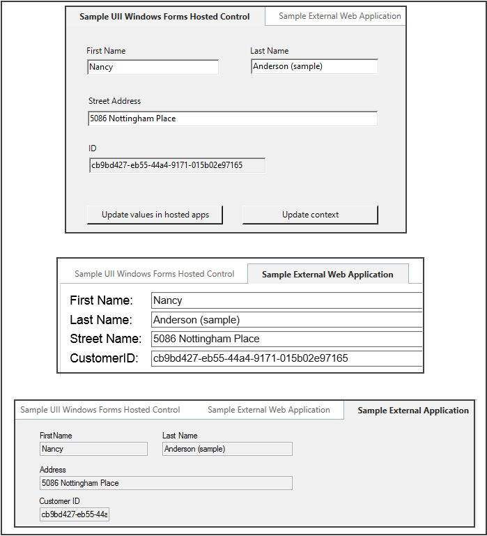 Esempio di comandi in Unified Service Desk con informazioni di contatto