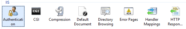 Screenshot della pagina principale di Gestione IIS