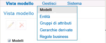 Gestione - Menu Modelli