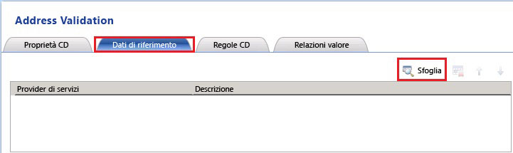 Scheda Dati di riferimento