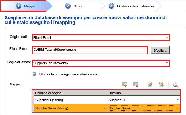 Pagina Mappa del processo di individuazione
