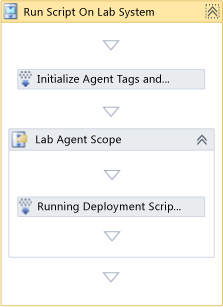 Attività Esegui script su sistema lab