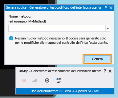 Generare codice dal generatore