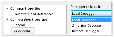 VSRUN_CPP_JS_ProjProp_Local C++ and JavaScript project properties page