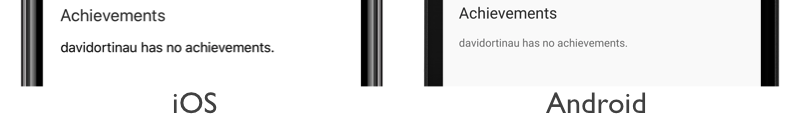 Modello di visualizzazione vuota del layout associabile Screenshot di un modello di visualizzazione vuota del layout associabile, in iOS e Android