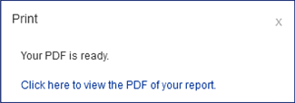 Screenshot della notifica PDF pronta.