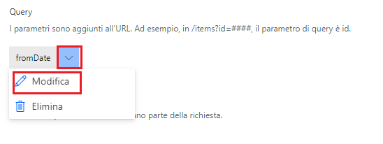 Screenshot con una freccia che punta al pulsante Modifica.