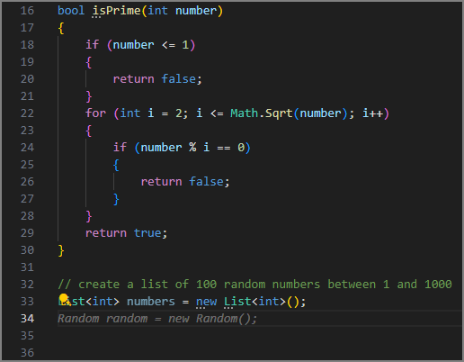 Screenshot che mostra GitHub Copilot continuando ad aggiungere righe di codice.