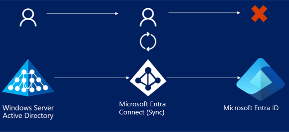 Screenshot della pagina Panoramica degli errori di esportazione in Microsoft Entra Connect.