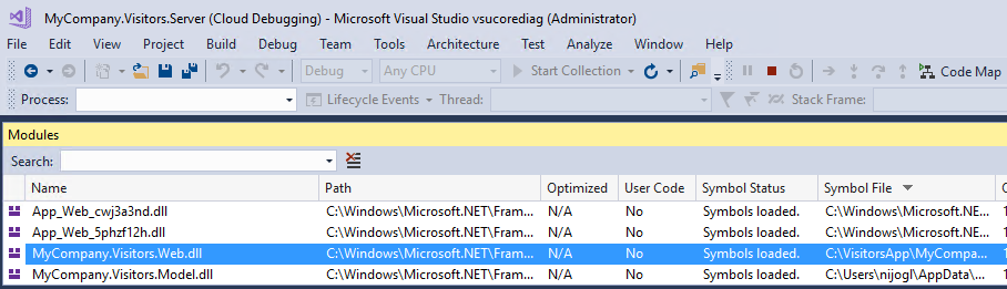 Controllare la finestra Moduli
