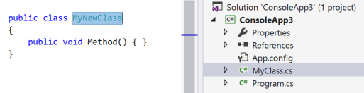 Screenshot del codice evidenziato per Tipo di sincronizzazione - C#.